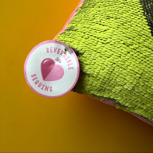 Emoji cushion. Reversible sequins. - Picture 5 of 7